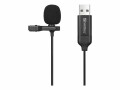 Sandberg Streamer USB Clip Microphone, SANDBERG Streamer USB Clip