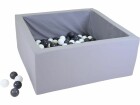 Knorrtoys Bällebad soft ? eckig grey 100 balls grey & white