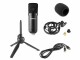 Vonyx Kondensatormikrofon CM300B Schwarz, Typ: Einzelmikrofon