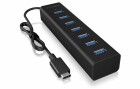 RaidSonic ICY BOX USB-Hub IB-HUB1700-C3, Stromversorgung: USB, Anzahl