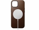 Nomad Back Cover Modern Leather iPhone 15 Braun, Fallsicher