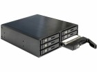 DeLock Einbausatz 6x 2.5" HDD 5.25", Zubehörtyp: Wechselrahmen