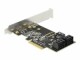 DeLock SATA-Controller 5 Port SATA Kontroller PCI-Express-x4