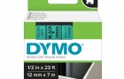 DYMO Beschriftungsband D1 Schwarz auf Grün, Länge: 7 m