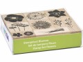 Heyda Motivstempel-Set Blumen 10 Stück, 12 x 10 x