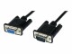 StarTech.com - 1m Black DB9 RS232 Serial Null Modem Cable F/M