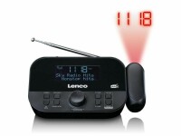 Lenco Radiowecker CR-615BK Schwarz, Radio Tuner: FM, DAB+