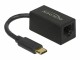 Bild 2 DeLock Netzwerk-Adapter 1 Gbps USB Typ-C, Schnittstellen: RJ-45