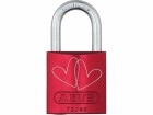 Abus Vorhängeschloss 72/40 LoveLock 3 Doppelherzen schräg