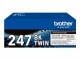 Brother TN247BK TWIN - 2-pack - High Yield