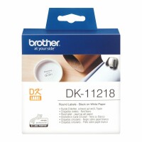 Brother PTOUCH Etiketten rund 24mm DK-11218 QL-500/550 1000