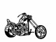 Wallxpert Wanddekoration Motorrad 70 x 44 cm, Motiv: Motorrad