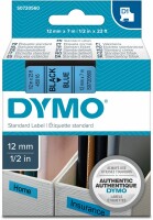 DYMO Schriftband D1 schwarz/blau S0720560 12mm/7m, Kein
