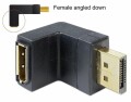 DeLOCK - Adapter Displayport male > Displayport female angled down