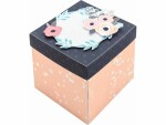 Folia Geschenkbox Romantik Mehrfarbig, 7.50 x 7.50 cm, Material