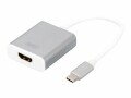 Digitus - Externer Videoadapter - USB-C - HDMI - Aluminium