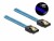 Bild 2 DeLock SATA-Kabel UV Leuchteffekt blau 70 cm, Datenanschluss