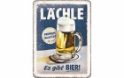 Nostalgic Art Schild Lächle...es gibt Bier 15 x 20 cm