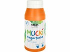 Kreul Fingerfarbe Kreul Mucki 750 ml, Orange, Art: Fingerfarbe