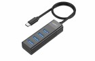 onit USB-C-Hub 4A, Stromversorgung: USB, Anzahl Ports: 4