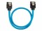 Bild 2 Corsair SATA3-Kabel Premium Set Blau 30 cm, Datenanschluss Seite