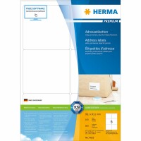 HERMA     HERMA Adress-Etiketten 99x93mm 4653 weiss, permanent 100