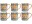 Bild 0 Mila Kaffeetasse Eulenfamilie 280 ml, 6 Stück, Grau, Material