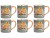 Bild 0 Mila Kaffeetasse Eulenfamilie 280 ml, 6 Stück, Grau, Material