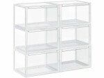 Songmics Schuhschrank 6-er Set Transparent, Bewusste