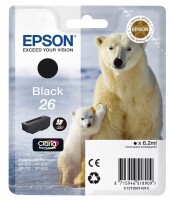 Epson Tintenpatrone schwarz T260140 XP 700/800 220 Seiten, Kein