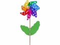 GIOBAS Windrad Blume mit Punkten, farbig