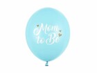 Partydeco Luftballon Mom to be Blau Ø 30 cm