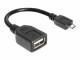 DeLock USB-OTG-Kabel Micro-USB B - USB A 0.15