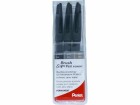 pentel Fasermaler Brush Sign Pen Pigment 3-teilig, Mehrfarbig