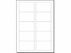 Sigel Visitenkarten-Etiketten mit runden Ecken, 10 Blatt, Weiss