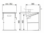 Müllex Abfalleimer SINGLE 35, Material