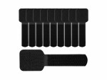 Label-the-cable Klettkabelhalter WALL STRAPS 3 x 9 cm Schwarz