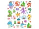 URSUS Motivsticker Glitter Fun Dinos 4 Blatt, 138 Sticker