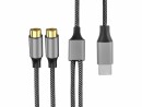 4smarts Audio-Kabel MatchCord USB-C-Stecker - Cinch 0.2 m