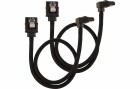Corsair SATA3-Kabel Premium Set Schwarz 30 cm gewinkelt