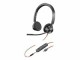 Bild 1 Poly Headset Blackwire 3325 MS USB-A/C, Klinke, Schwarz