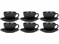 Bitz Kaffeetasse 240 ml, 6 Stück, Schwarz/Dunkelblau, Material