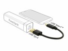 DeLock - USB adapter - USB (M) to USB-C (M) - 3 A - 15 cm - black