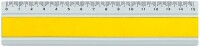 DUX Lineal Joy Color 15cm FA-JC/15Y Alu, gelb, Dieses