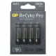 GP Batteries Recyko+ Pro, Akku 4xAA NiMh, 2000mAh, 1.2 Volt, GoGreen