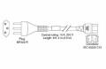 Cisco - Stromkabel - IEC 60320 C15 zu SEV