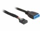 DeLock USB3.0 Pinheaderkabel 60 cm intern, Datenanschluss Seite