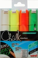 UNI-BALL  Chalk Marker 8mm PWE8M.4C.1 4 Farben, Etui, Kein