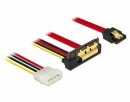 DeLock SATA3-Kombikabel gewinkelt, Molex Strom, 30 cm