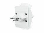 Steffen Mehrfachadapter 3x T13, Weiss, Detailfarbe: Weiss, Schalter